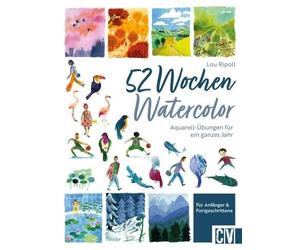 Lou Ripoll Katr Aquarell Übungs-Buch - 52 Wochen Watercolor: Aquarell-Üb (Relié)