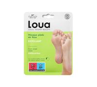 LOUA Masque pieds en tissu Exfoliant : Pieds lisses et doux - 40 mL