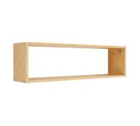 LOUANE - Etagère Murale Rectagulaire Simple en Bambou Naturel