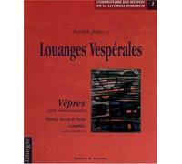 Louanges Vesperales