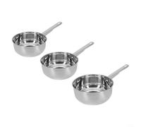Louche à eau ergonomique en acier inoxydable avec long manche pour une utilisation confortable dans les cuisines, salles de bains et jardins (16 cm)