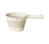 Louche à eau pliable - Économe de l'espace avec poignée ergonomique - Louche de cuisine pliable - Cuillère de douche portable pour femme au foyer, étudiants, jardiniers, préparation des repas