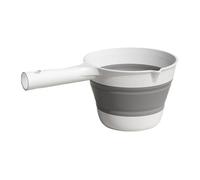 Louche à eau pliante - Pelle peu encombrante | Poignée ergonomique 27x16 cm, conception anti-déversement, pour la cuisine, la douche, la préparation des repas, le camping, le jardinage, la pêche, les