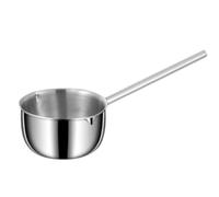 Louche à sauce en acier avec bec verseur et long manche - Louche à sauce de cuisine 300/500 ml pour arroser précis, servir de la soupe, des huiles et des vinaigrettes (poignée en acier de 300 ml)