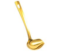 Louche à Sauce en Inox, Acier Inoxydable, Bec Verseur, Manche Long | Dosage Précis sans Éclaboussures, Prise Confortable, Surface Polie Lisse, Rangement Suspendu, Sauces Chocolat