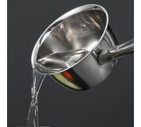 Louche à soupe à long manche en acier inoxydable, excellent ajout à toute collection d'ustensiles de cuisine pour un service facile (14 cm)