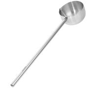 Louche à Soupe Argenté en Acier Inoxydable à Long Manche 75ml | Légère et Ergonomique, Prise Antidérapante, pour Maisons et Cantines, Ustensile Pratique au Quotidien