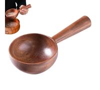 Louche À Soupe En Bois - Bois 24x10,5x4,5 Cm | Cuillère À Long Manche Pour Soupe, Cuillère De Service Profonde | Grande Louche En Bo-is Naturel Pour Mélanger Et Cuisiner