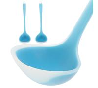 Louche à Soupe en Silicone Bleu, Lot de 2, Design Simple