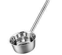 Louche à soupe ergonomique en acier inoxydable avec poignée confortable Cuillère à eau pratique pour la préparation des aliments Louche à porridge