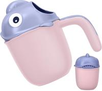 Louche de bain pour bébé, Gobelet rince-cheveux enfant, 7 trous, Ergonomique anti-glisse - Pour bébé, bambin et tout-petit (Poudre bleue)
