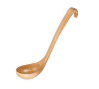 Louche de cuisine avec manche en bois for soupe, bouillie, sauce, cuillère, vaisselle(B Beech Wood)