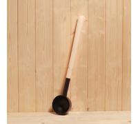 Louche de sauna en aluminium avec manche en bois, capacité de 400 ml, pour une utilisation dans les saunas privés et publics, de sorte que vous pouvez manipuler sans effort et profiter de votre bain à