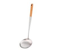 Louche écumoire, 43,2 cm spatule pour wok, spatule wok en acier inoxydable 304.