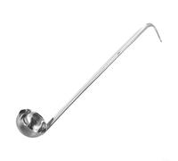 Louche en acier inoxydable à long manche de 35 cm, ustensile de cuisine pour soupe, sauce, cuisine, 150 ml/180 ml, passe au lave-vaisselle (180 ml)