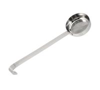 Louche Inox Lot de 2 cuillères à sauce pizza en acier inoxydable, louche soupe, cuillère service, mesurer fond plat, cuisine, outils pour la soupe