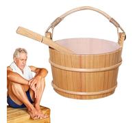 Louche pour seau de sauna - Seau de sauna, ensemble d'outils portables en bois avec cuillère à long manche, fournitures de bain souples, accessoire traditionnel, versement d'eau | pour la maison, le