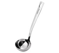 Louche Ronde 28.5 cm Acier Inoxydable de Cuisine Manche Ergonomique, Parfaite pour Remuer, Servir des Soupes et Plus Métallique Robust Chef Craft Select Louche de Service