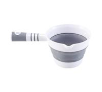 Louche seau à eau - Design pliable en silicone, 26 x 16 cm, construction en polypropylène durable, pelle multifonction avec rangement portable | Outil utilitaire pour cuisine, camping, pique-nique