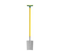 Louchet Senlis - Manche Pommebois - Bêche Trempée avec Lame Nervurée 2,4 mm - Largeur 20 cm x Hauteur Tête 28 cm - Repose-Pieds Antidérapants pour Sols Lourds et Argileux