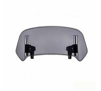 LOUCNAY Extension de Pare-Brise de Moto pour Aprilia Caponord 1200 Rally 2015-2017, Déflecteur de Pare-Brise Réglable à Clipser, Accessoire Moto pour Conduite Quotidienne,B Grey-Small
