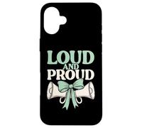 Loud and Proud Cheerleader Spirit Competition Pom-Pom Girl Coque pour iPhone 16 Plus