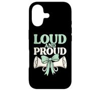 Loud and Proud Cheerleader Spirit Competition Pom-Pom Girl Coque pour iPhone 17