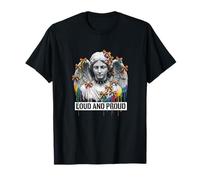 Loud and Proud Rainbow and Angel LGBTQ Pride T-Shirt