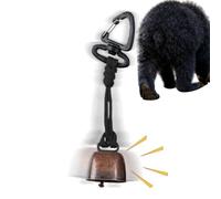 Loud Bear Bell Outils de sécurité pour la pêche | Cloches d'avertissement d'extérieur pour randonneurs, propriétaires de chiens, voyageurs, randonnée, camping, parc, faune
