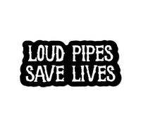 Loud Bikes Save Lives Sticker Decal Warning Funny Joke Tools Car Notice