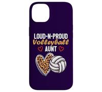 Loud-N-Proud Volleyball Aunt Fête d'anniversaire Famille Coque pour iPhone 14 Plus