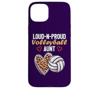 Loud-N-Proud Volleyball Aunt Fête d'anniversaire Famille Coque pour iPhone 15 Plus