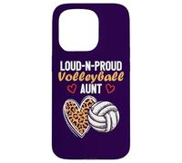 Loud-N-Proud Volleyball Aunt Fête d'anniversaire Famille Coque pour iPhone 15 Pro