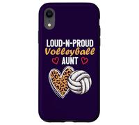 Loud-N-Proud Volleyball Aunt Fête d'anniversaire Famille Coque pour iPhone XR