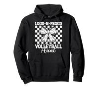 Loud-n-Proud Volleyball Aunt Funny Volleyball Auntie Rose Sweat à Capuche