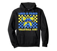 Loud-n-Proud Volleyball Aunt Funny Volleyball Auntie Rose Sweat à Capuche