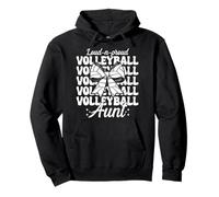 Loud-n-Proud Volleyball Aunt Funny Volleyball Auntie Rose Sweat à Capuche
