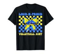 Loud-n-Proud Volleyball Aunt Funny Volleyball Auntie Rose T-Shirt