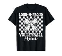 Loud-n-Proud Volleyball Aunt Funny Volleyball Auntie Rose T-Shirt