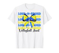 Loud-n-Proud Volleyball Aunt Funny Volleyball Auntie Rose T-Shirt