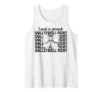 Loud-n-Proud Volleyball Aunt Volleyball Auntie Coquette Bow Débardeur
