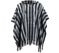Loud ponchos Poncho à capuche style hippie mexicain, coton Gheri - Multicolore - Taille Unique