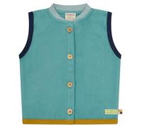 loud + proud Baumwoll-Fleece, Gots Zertifiziert Gilet Polaire, Origan, 122-128 Mixte Enfant