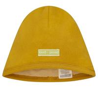 loud + proud Baumwoll-Fleece Zum Wenden, Gots Zertifiziert Bonnet, Curry, 52-54 Mixte Enfant