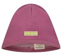 loud + proud Baumwoll-Fleece Zum Wenden, Gots Zertifiziert Bonnet, Raisin, 46-48 Fille