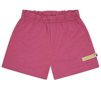 loud + proud Bermuda uni pour fille, en coton bio, certifié GOTS, rot, 86-92