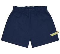 loud + proud Bermuda unisexe en jersey flammé pour enfant, uni, en coton bio, certifié GOTS, Bleu outremer, 86-92