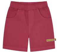 Loud + Proud Bermuda Unisexe en sergé léger, uni, en Coton Bio, certifié GOTS, Rot, 110-116