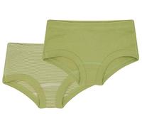 Loud + Proud Doppelpack, Feinripp aus Bio Baumwolle und Gots Zertifiziert Culotte, Avocado, 86-92 Fille