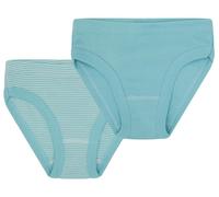 Loud + Proud Doppelpack, Feinripp aus Bio Baumwolle und Gots Zertifiziert Slips, Bleu Turquoise, 122-128 Fille